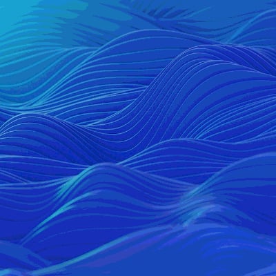 Abstract 3D render of sea waves